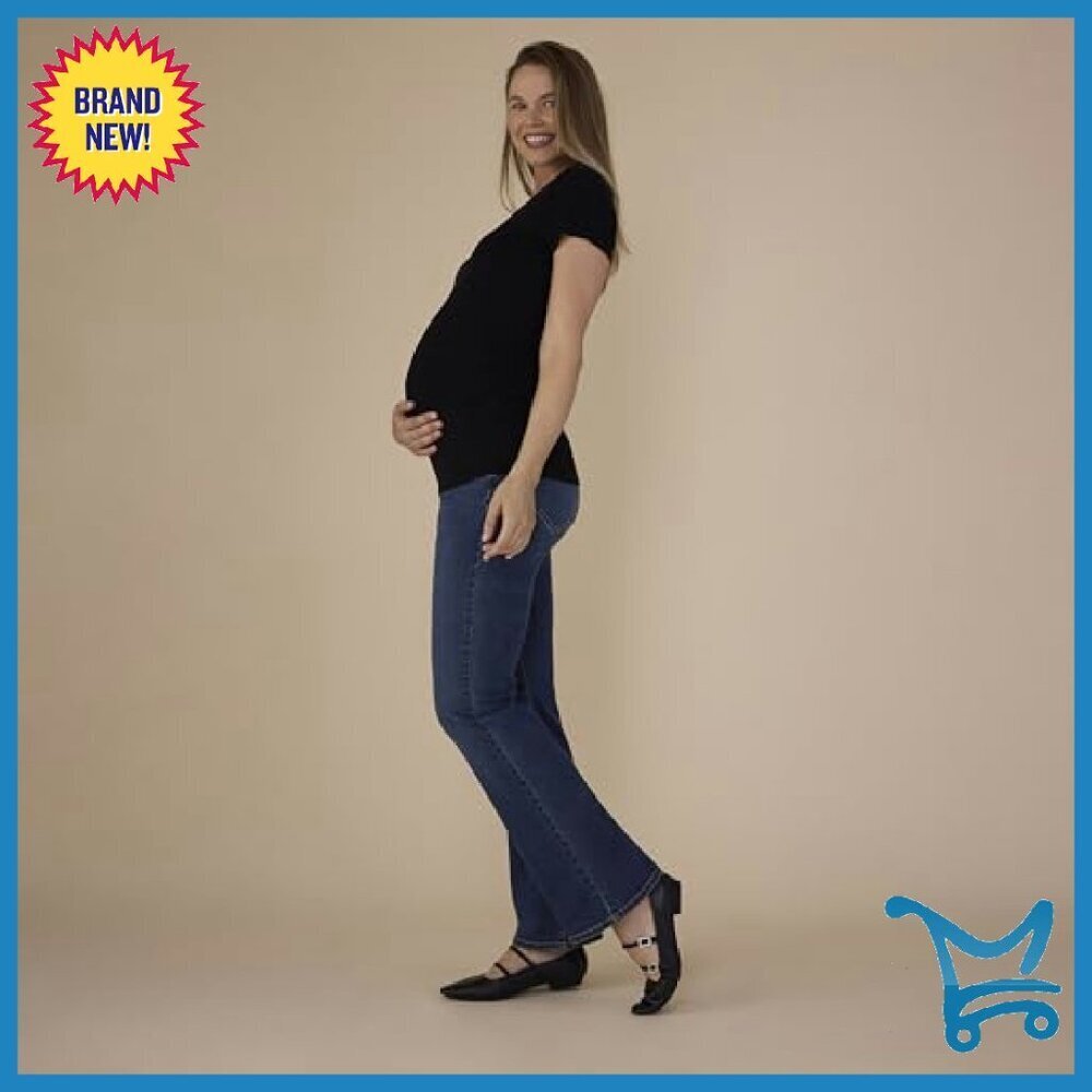 Super Stretch Maternity Bootcut Jeans Secret Fit Belly Panel - Picture 5 of 5